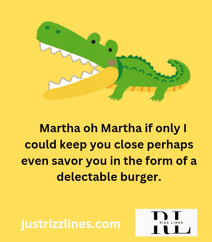 "Alligator Pick up Lines"